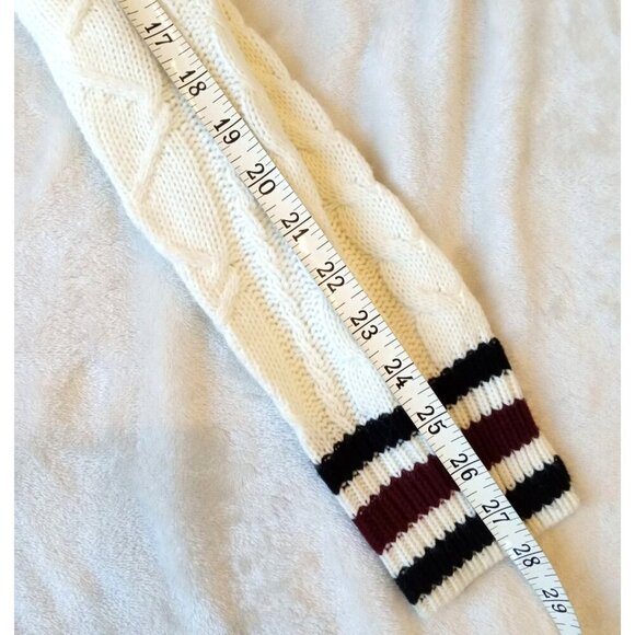 Sweater Dress Cable Knit White Multicolor sz Small Sexy Short - Picture 14 of 16